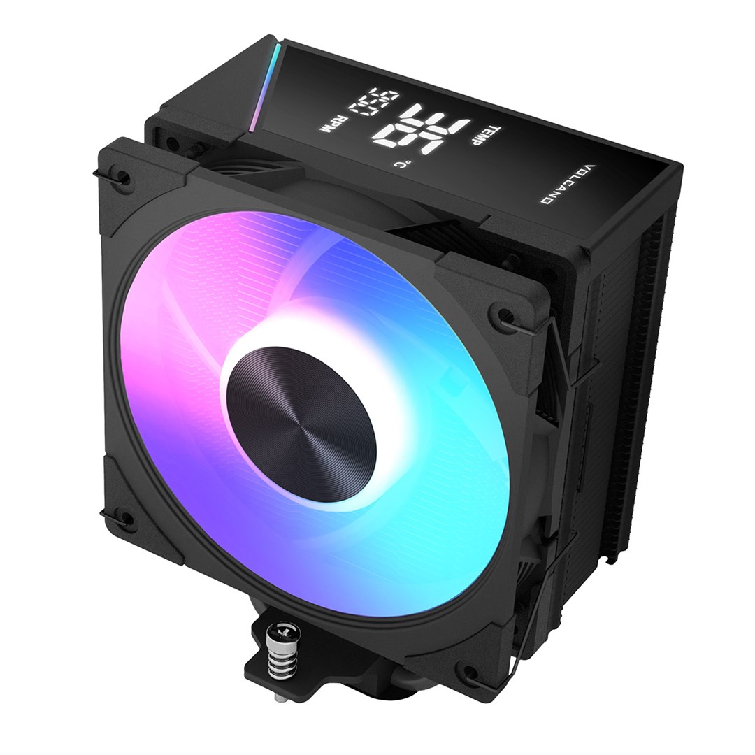 Hladnjak za procesor MODECOM Volcano 0C-T102 LCD ARGB, 120mm, crni-4