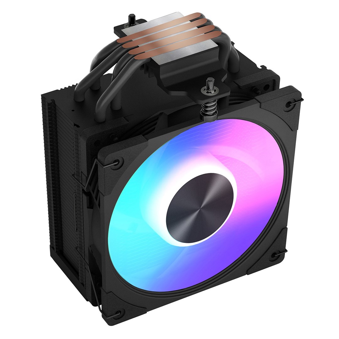 Hladnjak za procesor MODECOM Volcano 0C-T102 LCD ARGB, 120mm, crni-1