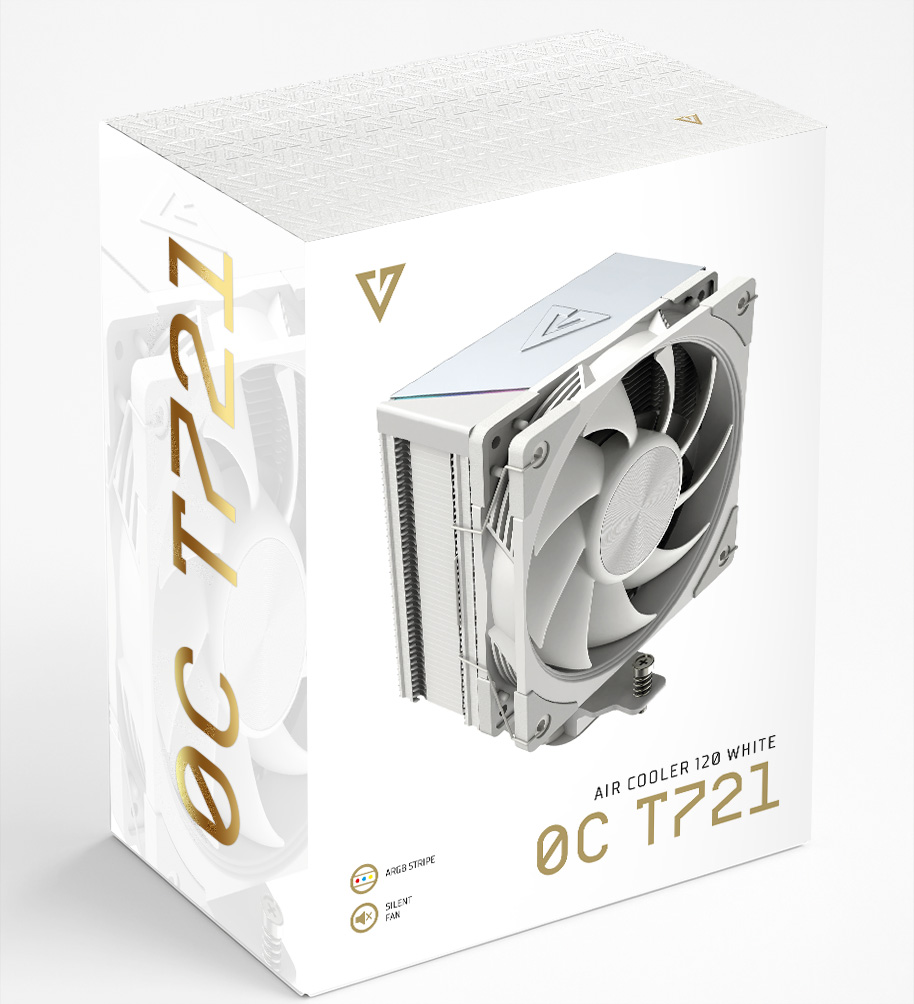 Hladnjak za procesor MODECOM Volcano 0C-T721 White (120mm, 180W TDP)-0