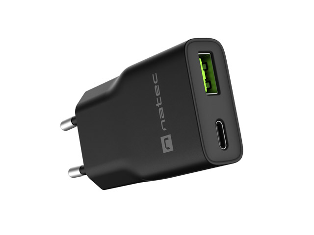 USB punjač NATEC Ribera GaN Slim 20W (USB-A, USB-C)-4
