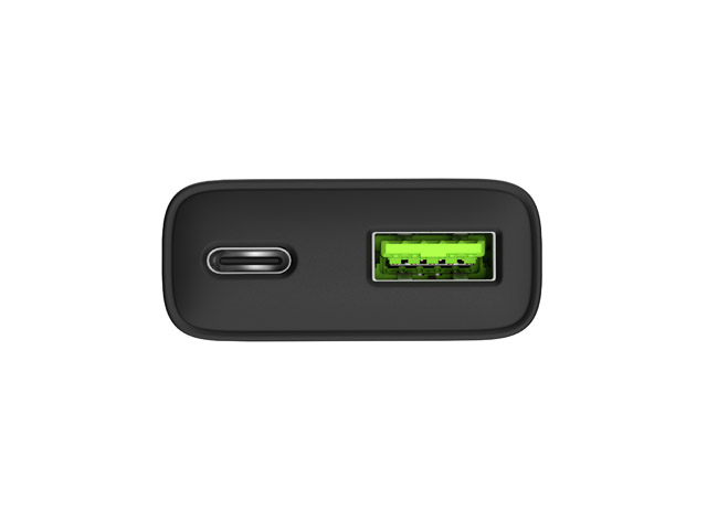 USB punjač NATEC Ribera GaN Slim 20W (USB-A, USB-C)