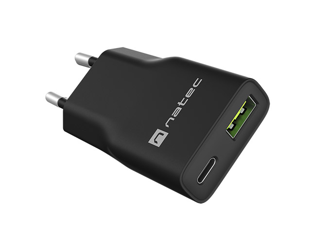 USB punjač NATEC Ribera GaN Slim 20W (USB-A, USB-C)-3