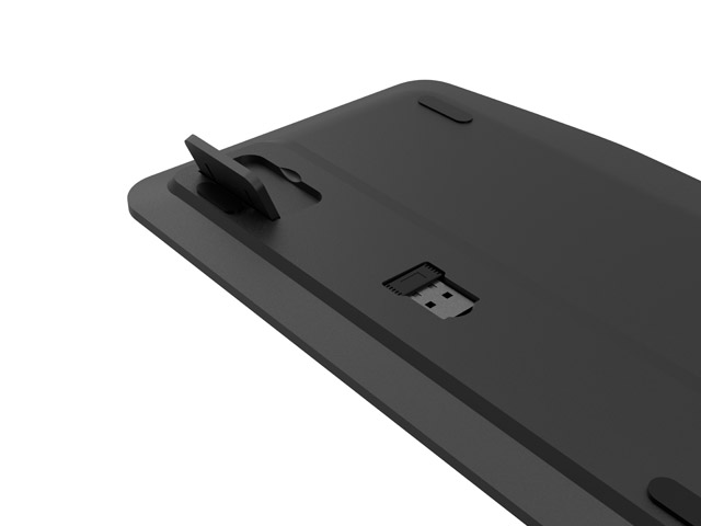 Tipkovnica NATEC Turbot 2 US Smart TV NKL-2317 (multimedijska, bežična, s touchpadom, crno-siva, internacionalna non HR tipkovnica)-1