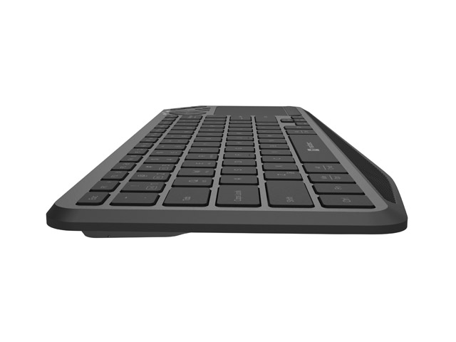 Tipkovnica NATEC Turbot 2 US Smart TV NKL-2317 (multimedijska, bežična, s touchpadom, crno-siva, internacionalna non HR tipkovnica)-5