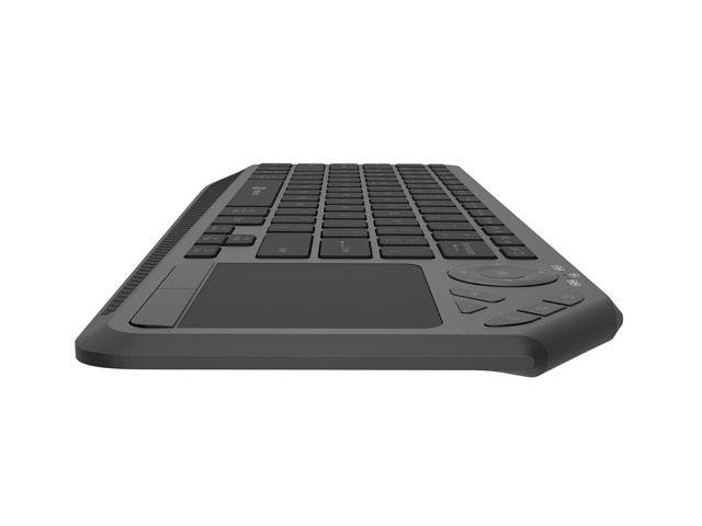 Tipkovnica NATEC Turbot 2 US Smart TV NKL-2317 (multimedijska, bežična, s touchpadom, crno-siva, internacionalna non HR tipkovnica)-4