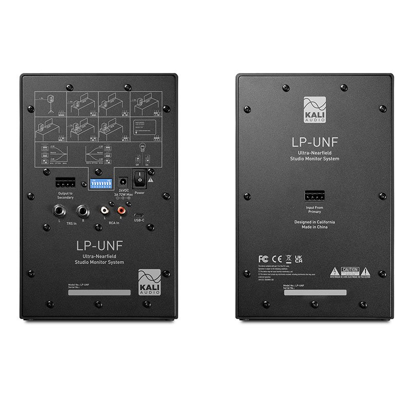Aktivni studijski monitori KALI AUDIO LP-UNF (4.5" woofer, Bluetooth 5.1, USB-C) crni, par-5