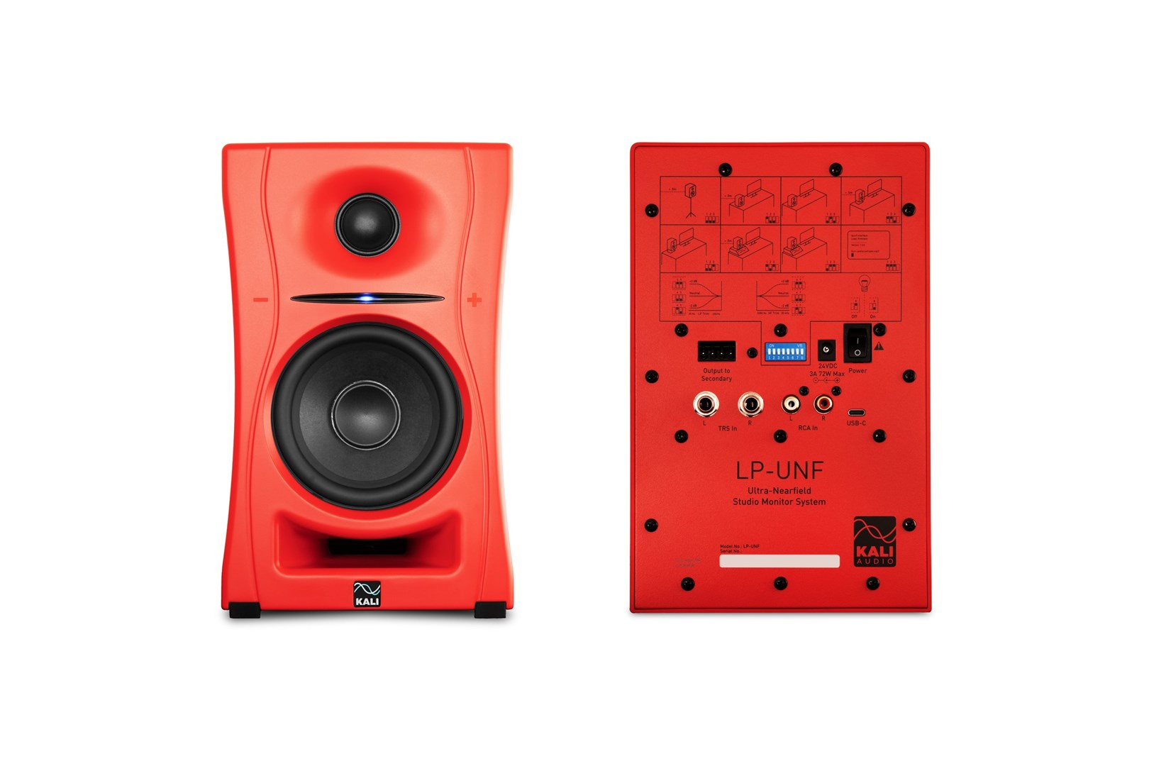 Aktivni zvučnici KALI AUDIO LP-UNF-R (4", Bluetooth, crveni)-3