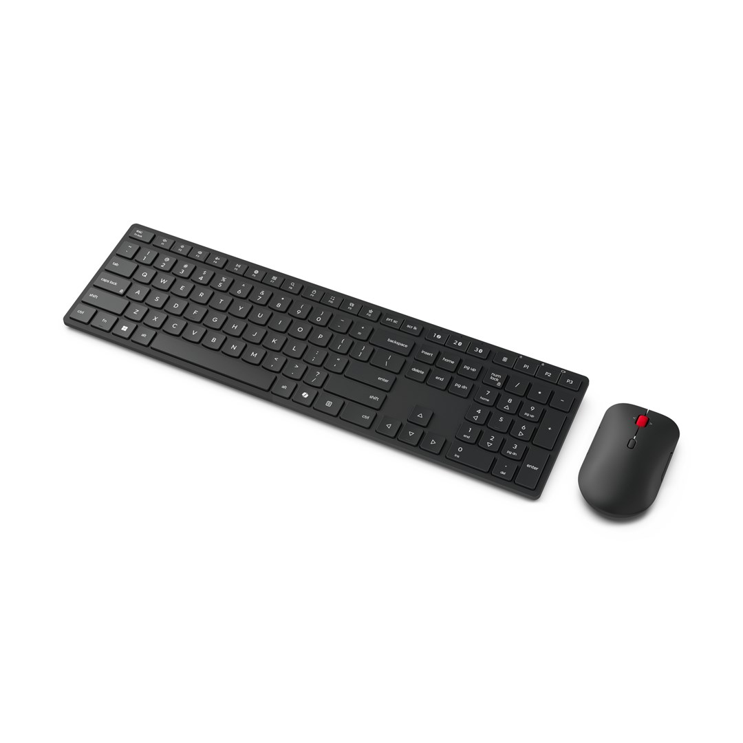 Lenovo 4X31S04848 keyboard Mouse included Office RF Wireless + Bluetooth Belgian Black-2