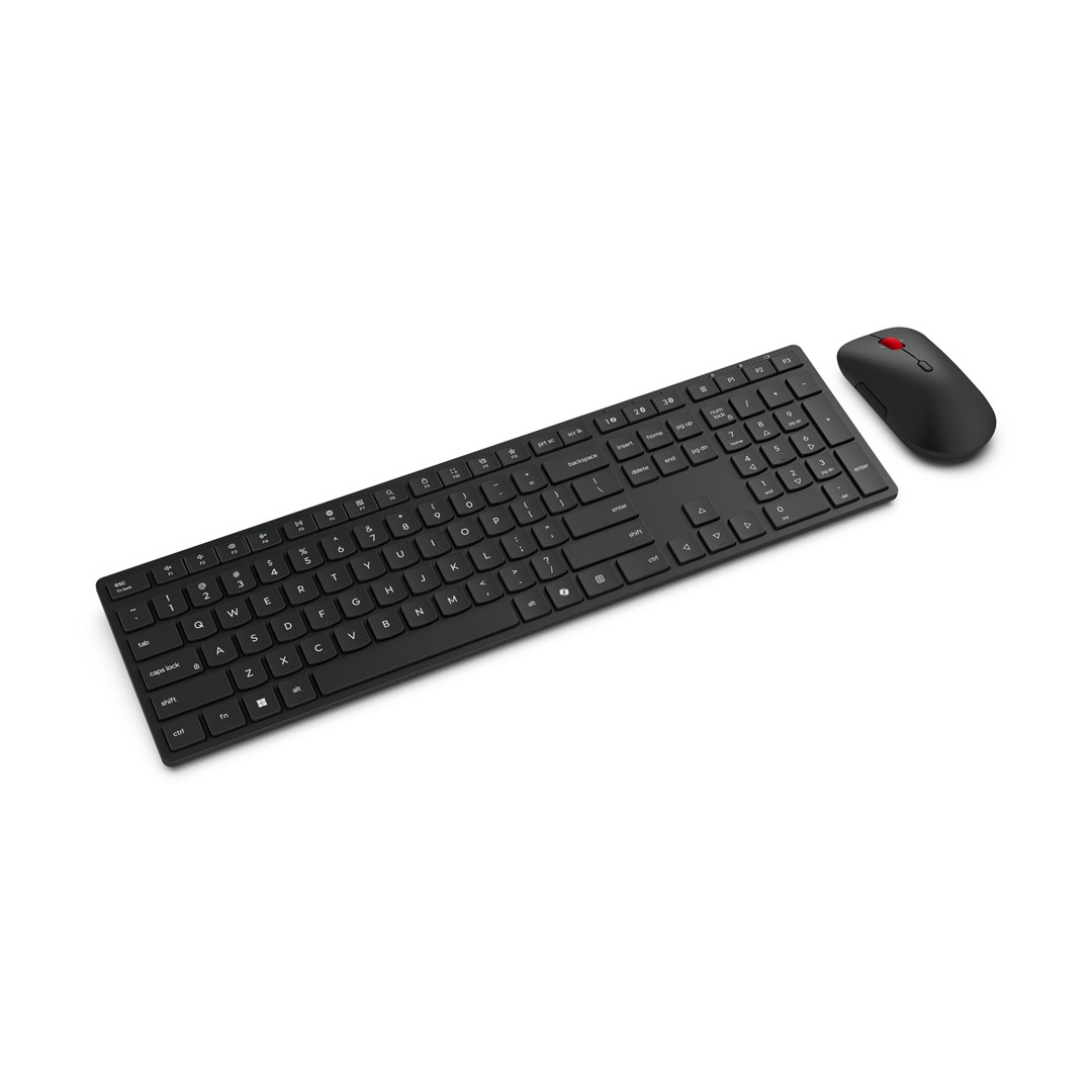 Lenovo 4X31S04848 keyboard Mouse included Office RF Wireless + Bluetooth Belgian Black-1