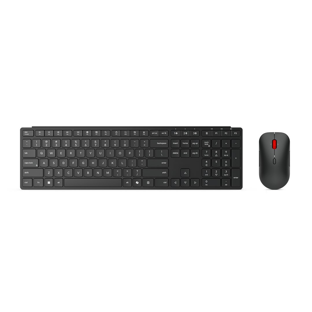 Lenovo 4X31S04848 keyboard Mouse included Office RF Wireless + Bluetooth Belgian Black-0