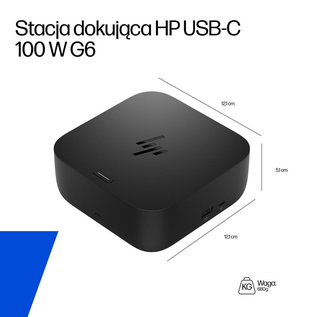 Docking stanica HP USB-C G6 (100W, 4K, 1x HDMI, 2x DP, 4x USB-A, 1x USB-C)-3