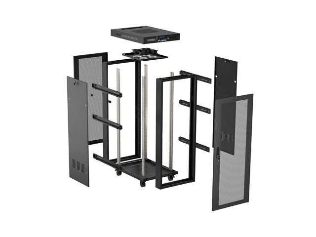 Samostojeći mrežni ormar LANBERG 19" 24U 600x800mm FF01-6824-12B-6