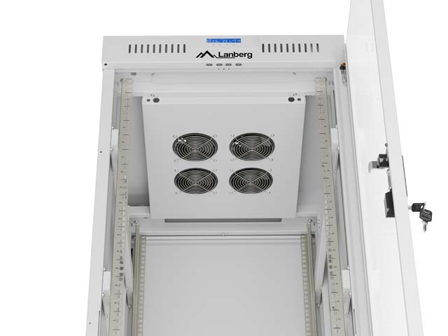 Mrežni ormar LANBERG NCF32-6808-B samostojeći 19" 32U (600x800mm), crna boja-2