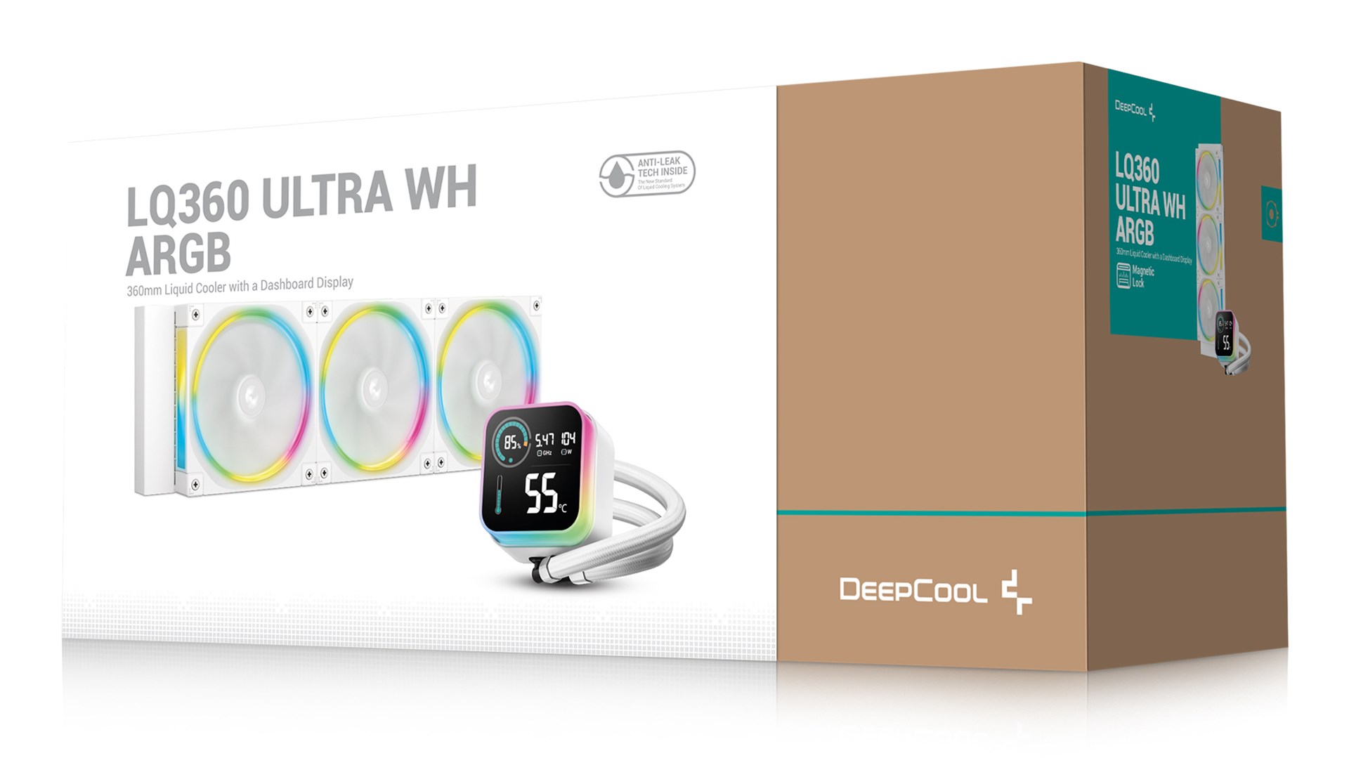 DeepCool LQ360 ULTRA ARGB Processor Liquid cooling kit 12 cm White-5