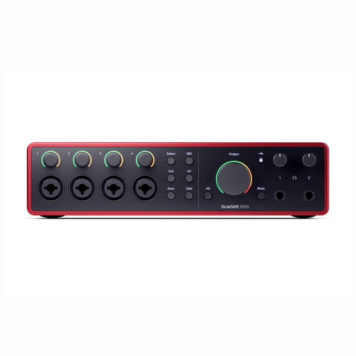 Audio sučelje FOCUSRITE Scarlett 18i20 4th Gen (24-bit/192kHz, 8 pretpojačala, ADAT, MIDI)