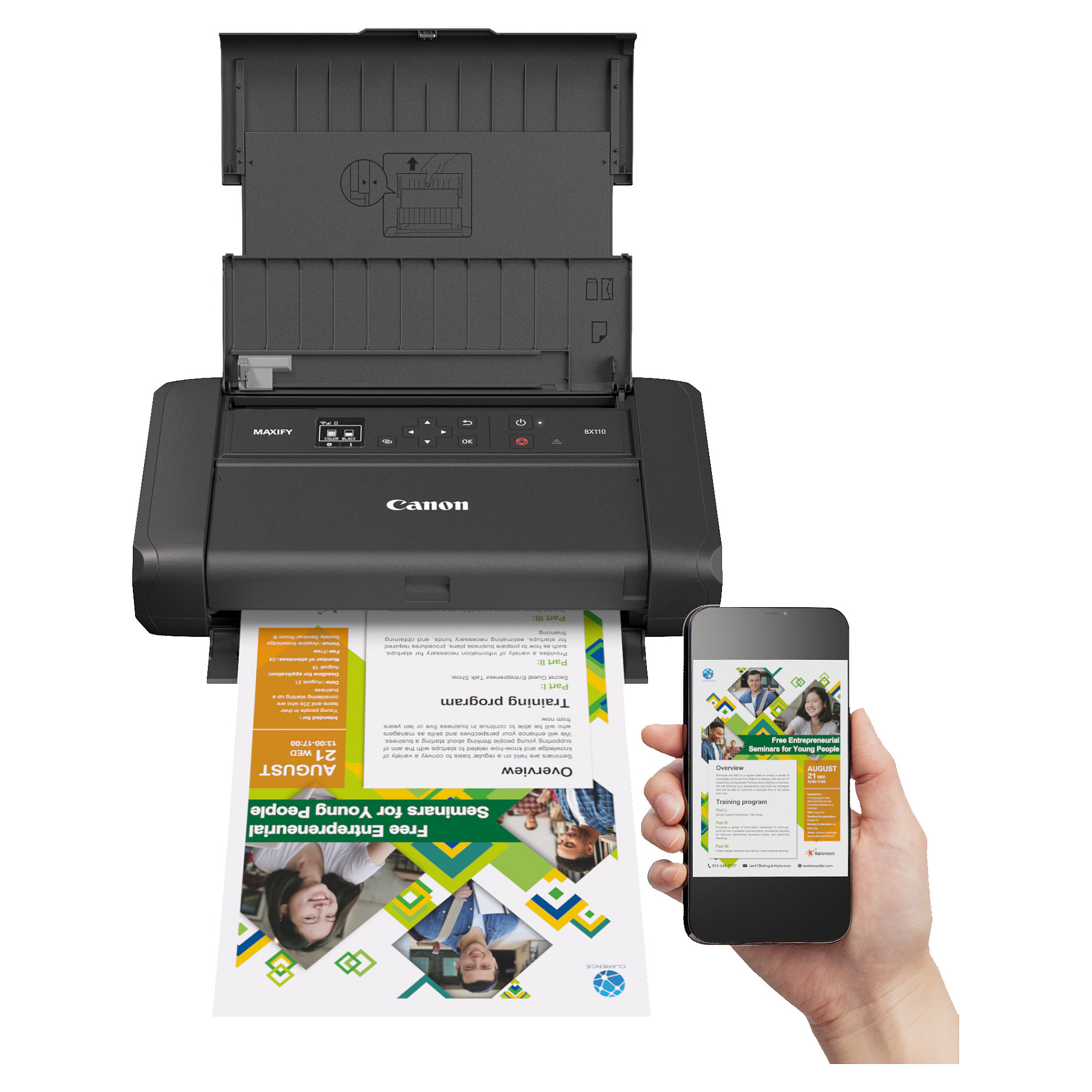 Multifunkcijski pisač CANON MAXIFY BX110 (4-u-1, A4, Wi-Fi, Ethernet, ADF)-12