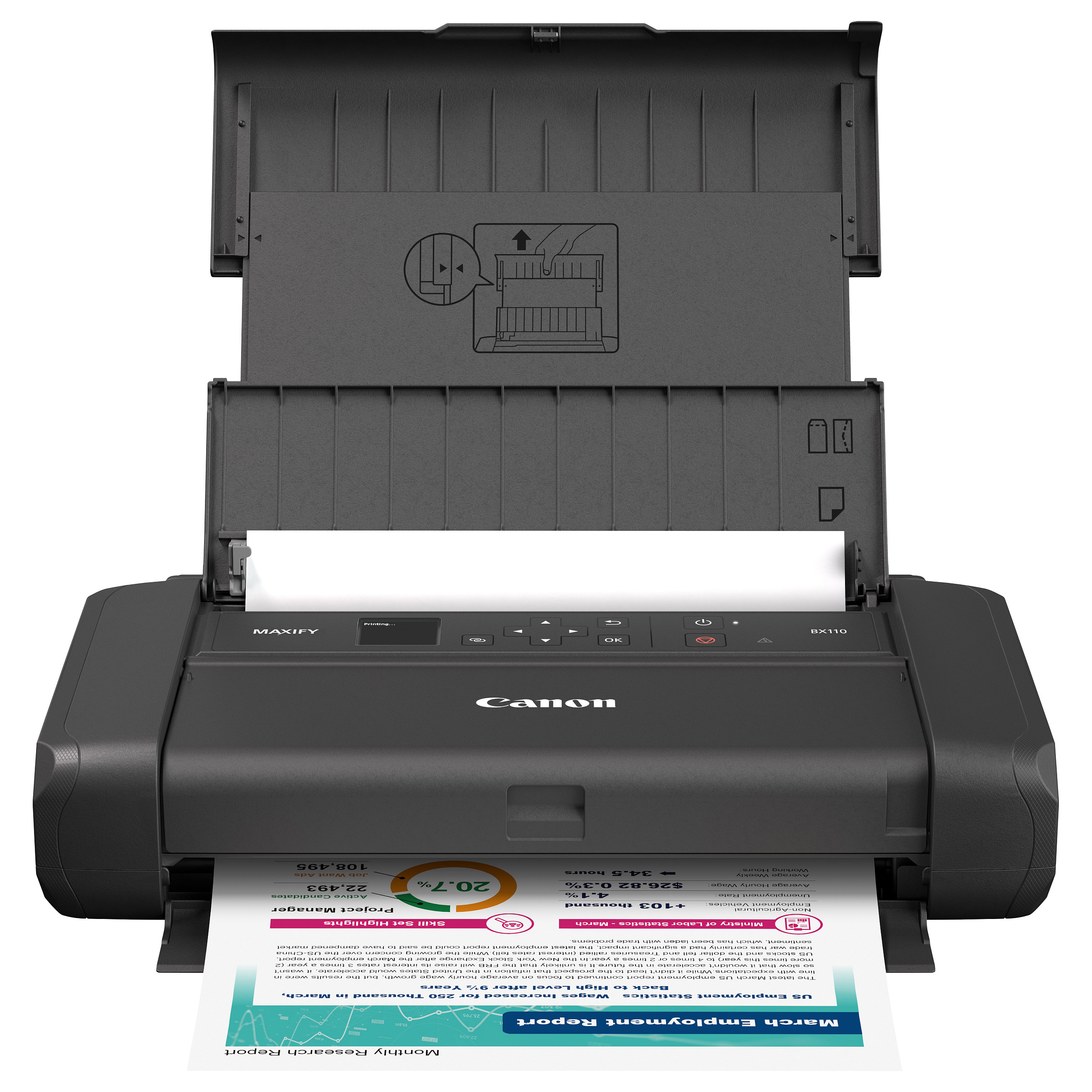 Multifunkcijski pisač CANON MAXIFY BX110 (4-u-1, A4, Wi-Fi, Ethernet, ADF)-7