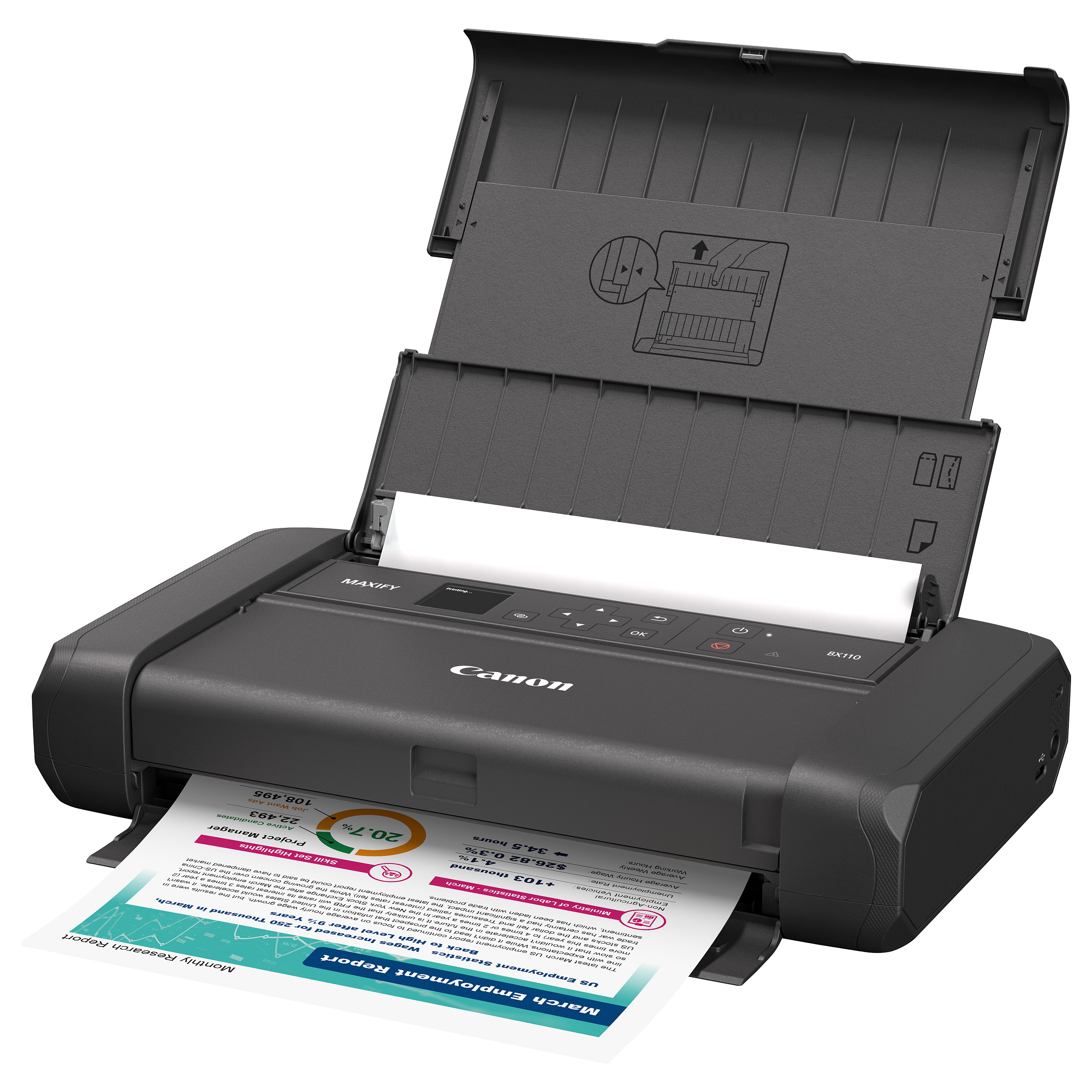 Multifunkcijski pisač CANON MAXIFY BX110 (4-u-1, A4, Wi-Fi, Ethernet, ADF)-8