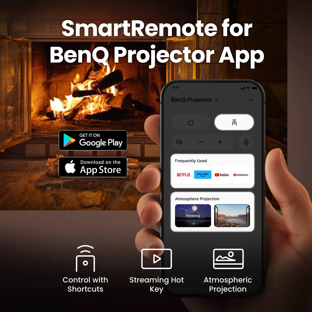BenQ GV50p Standard throw projector 500 ANSI lumens DLP 1080p (1920x1080) Black-3