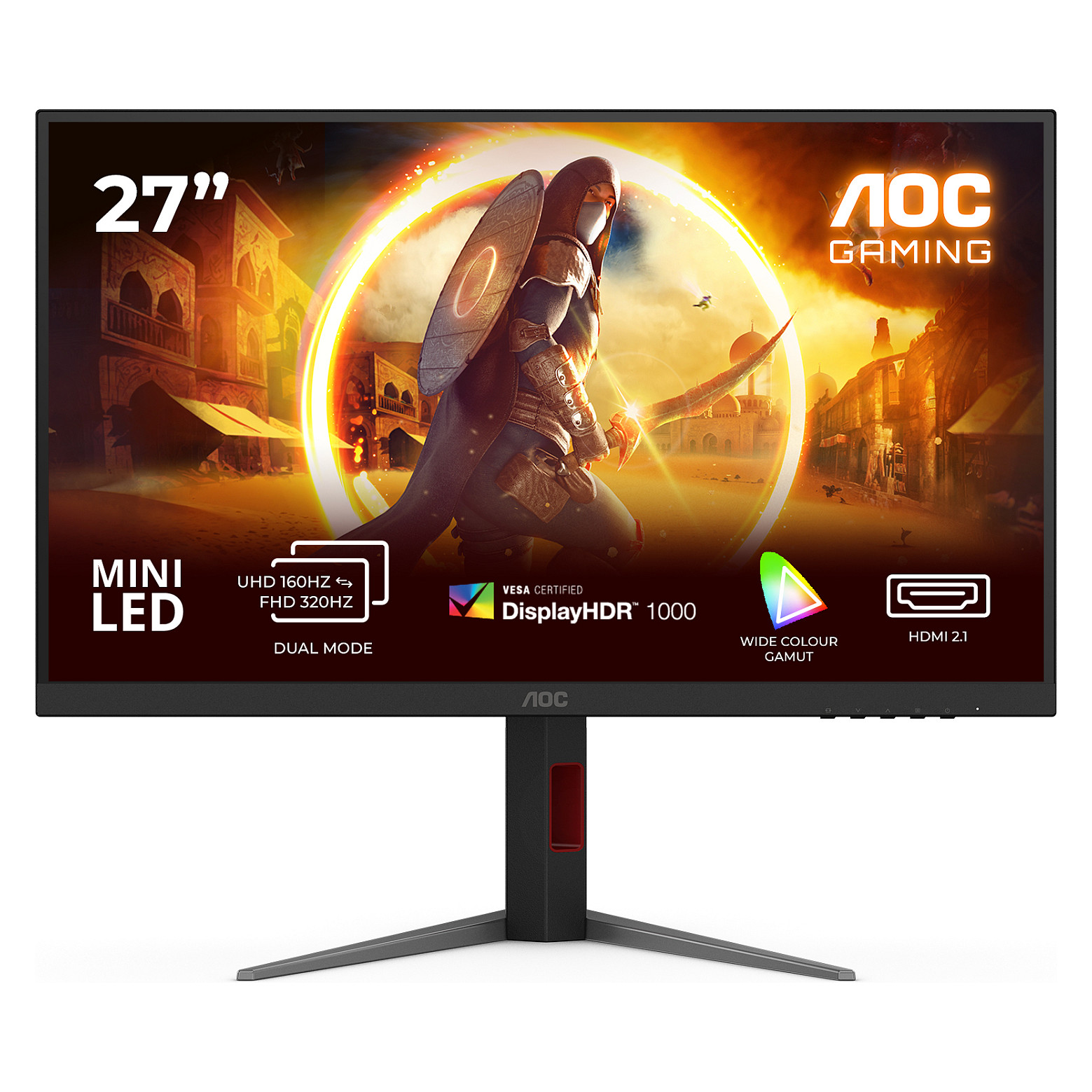 Monitor AOC U27G4XM 27" IPS 4K UHD 160Hz 1ms Mini-LED HDR1000