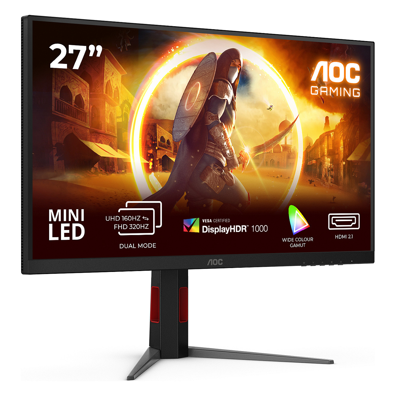 Monitor AOC U27G4XM 27" IPS 4K UHD 160Hz 1ms Mini-LED HDR1000-1