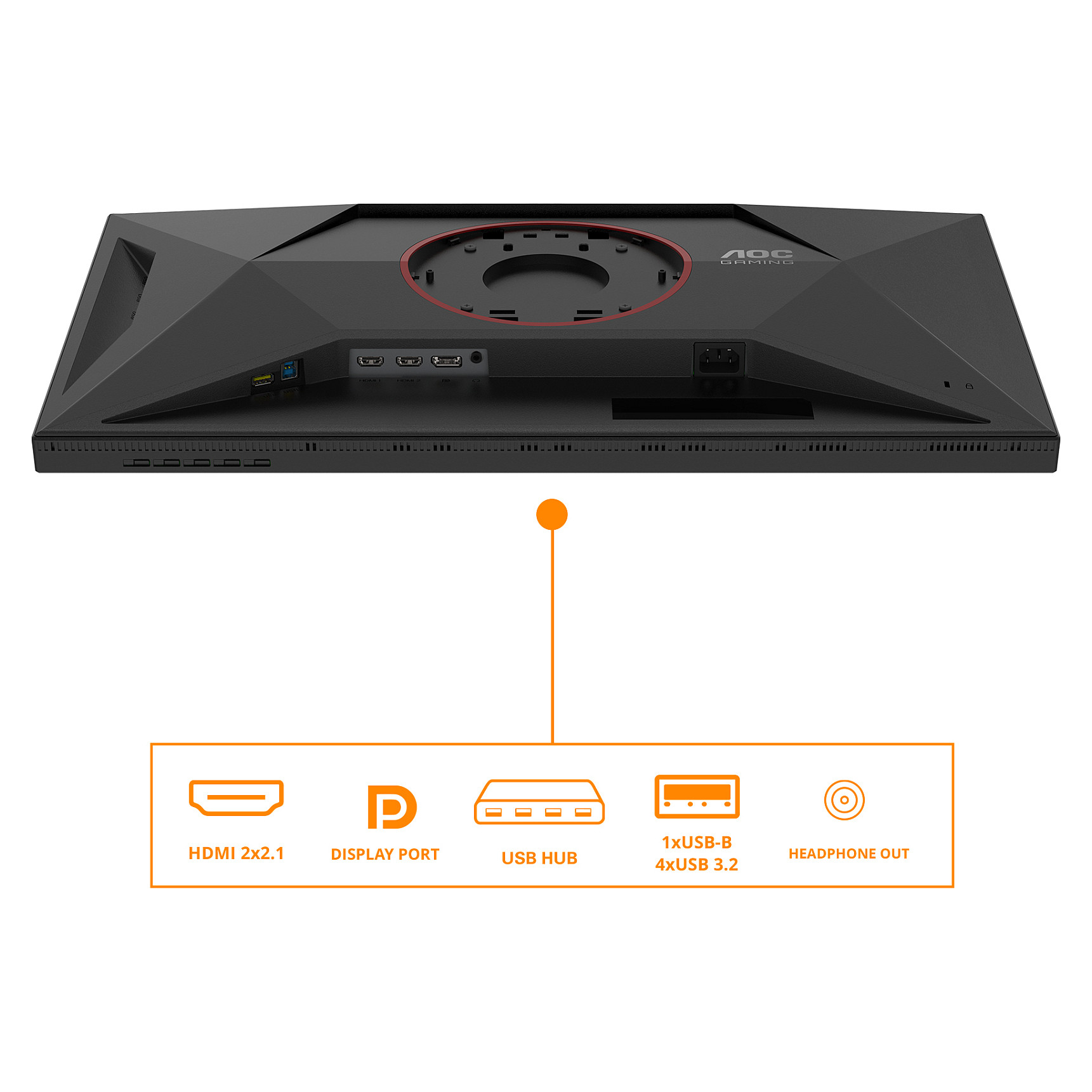 Monitor AOC U27G4XM 27" IPS 4K UHD 160Hz 1ms Mini-LED HDR1000-14