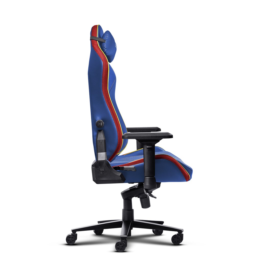 Gaming stolica TRUST GXT 721SM Ruya Pro (Plavo-crvena, nosivost 150 kg, 2D nasloni, jastuci)-2
