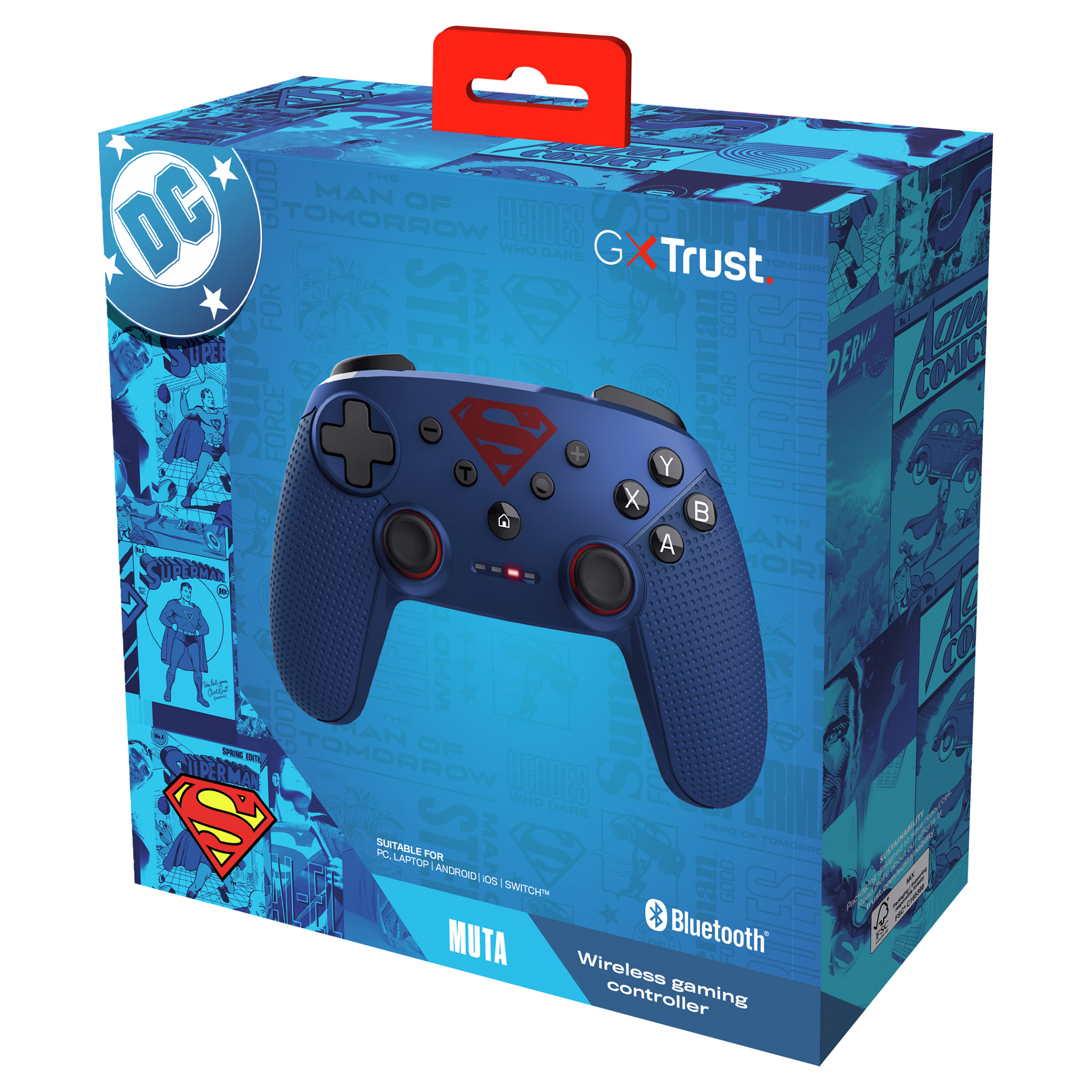 Gamepad TRUST GXT 542SM Muta Blue (bežični, Bluetooth/RF, PC/Switch/Android/iOS)-5
