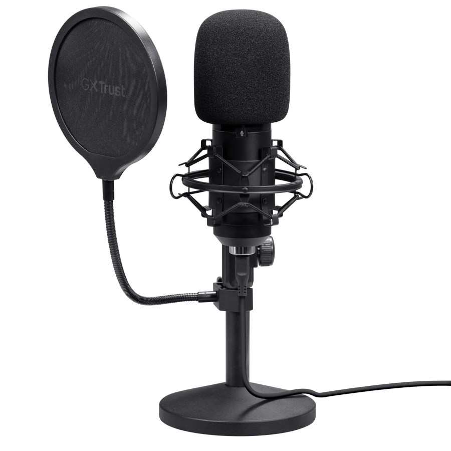 Studijski mikrofon TRUST GXT 269 Emita II (USB, kardioidni uzorak, pop filter, shock mount)-2