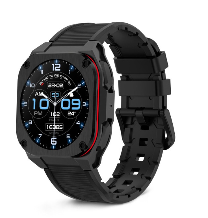 Pametni sat KSIX Zenthium, 1.32" AMOLED, 30 dana baterija, IP68, crni-1