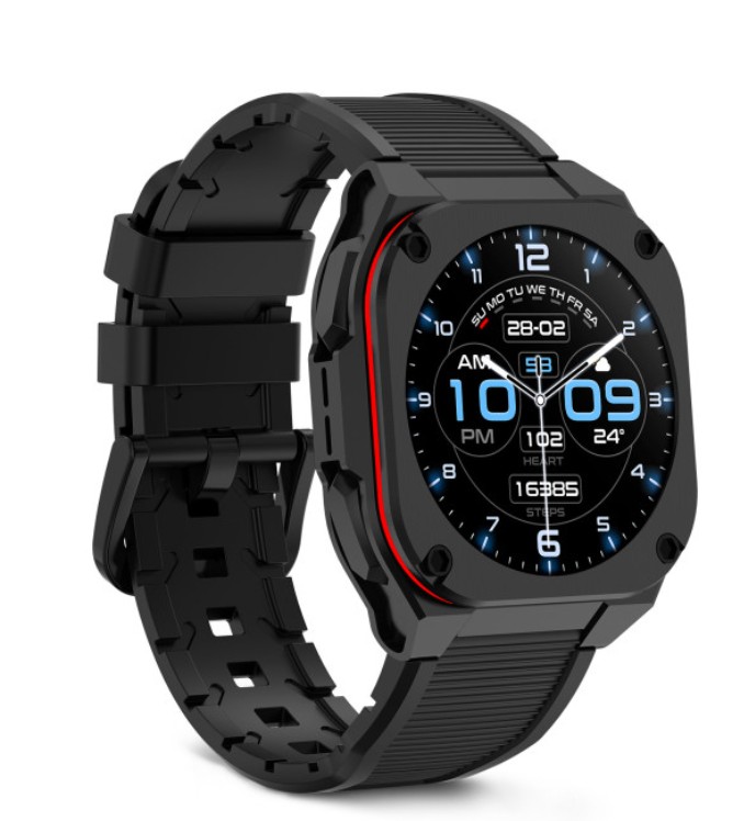 Pametni sat KSIX Zenthium, 1.32" AMOLED, 30 dana baterija, IP68, crni-2