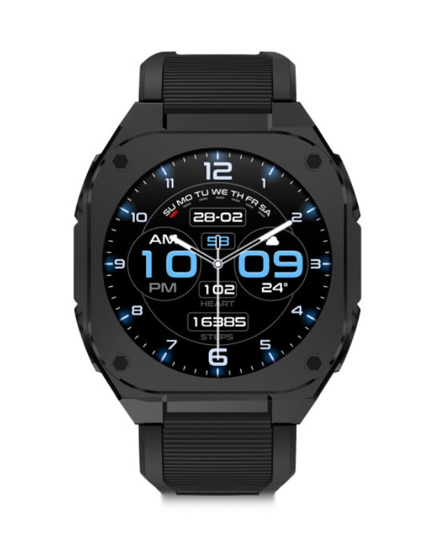 Pametni sat KSIX Zenthium, 1.32" AMOLED, 30 dana baterija, IP68, crni-3