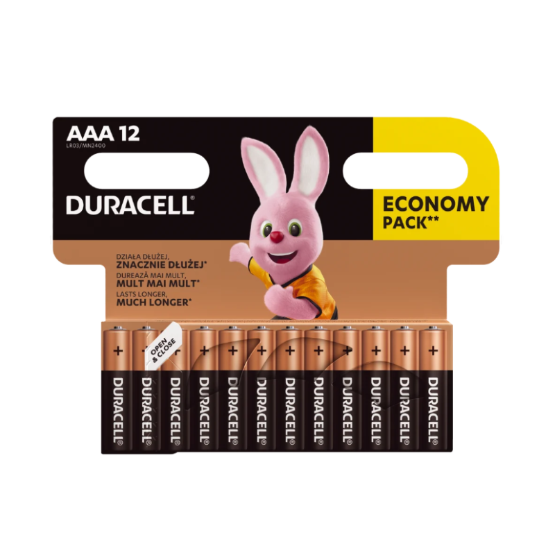 Alkalne baterije DURACELL Basic AAA LR03 (1.5V, 12 komada)-0