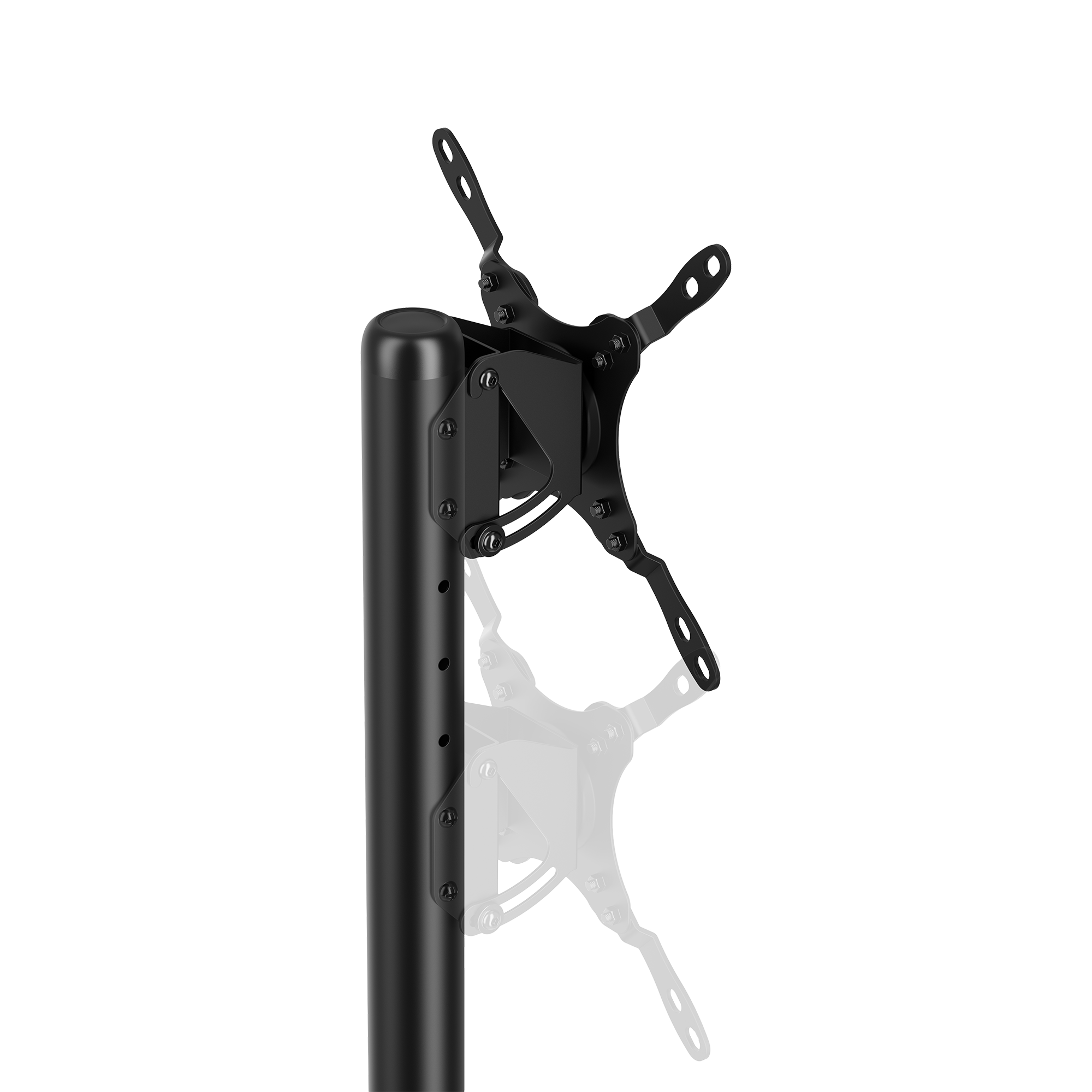 Podni mobilni stalak SBOX FS-622 (13"–50", do 20kg, mat crni)-10