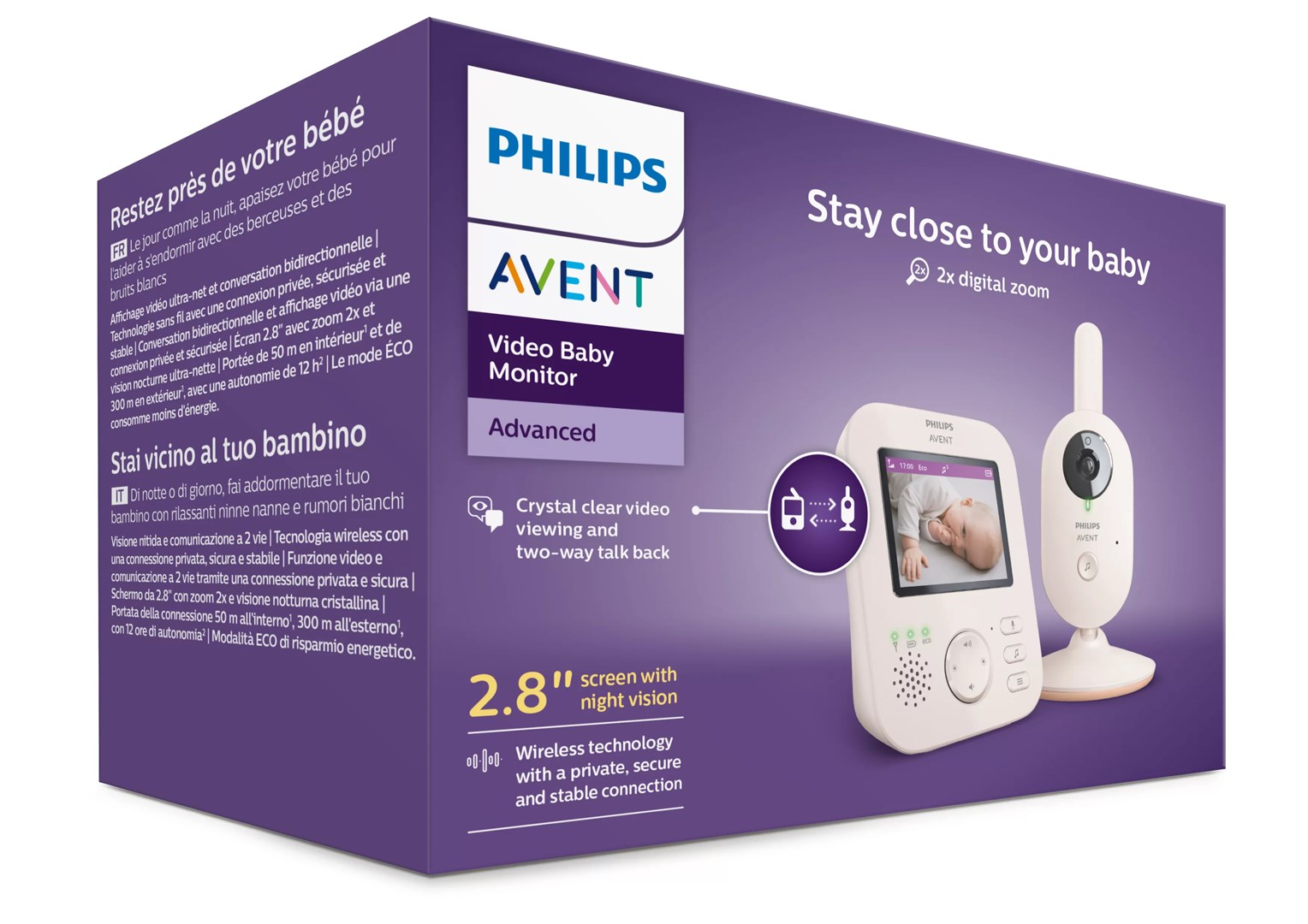 Philips AVENT Video Baby Monitor SCD881/26 Advanced-1