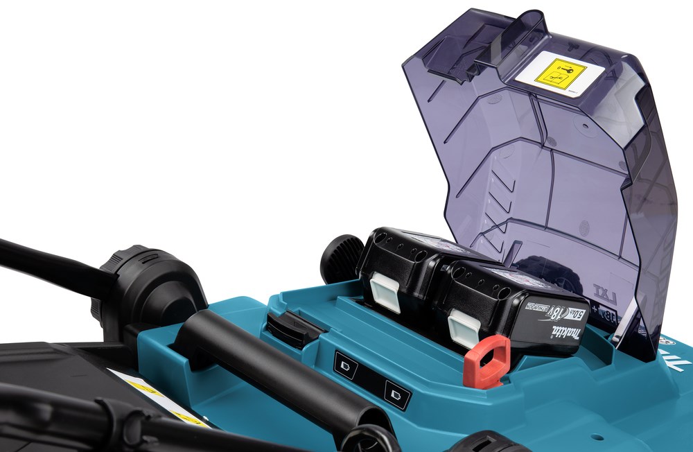 Akumulatorska kosilica MAKITA DLM382PM2 (38 cm, 2x18V, 2x 4.0Ah baterije, punjač)-2