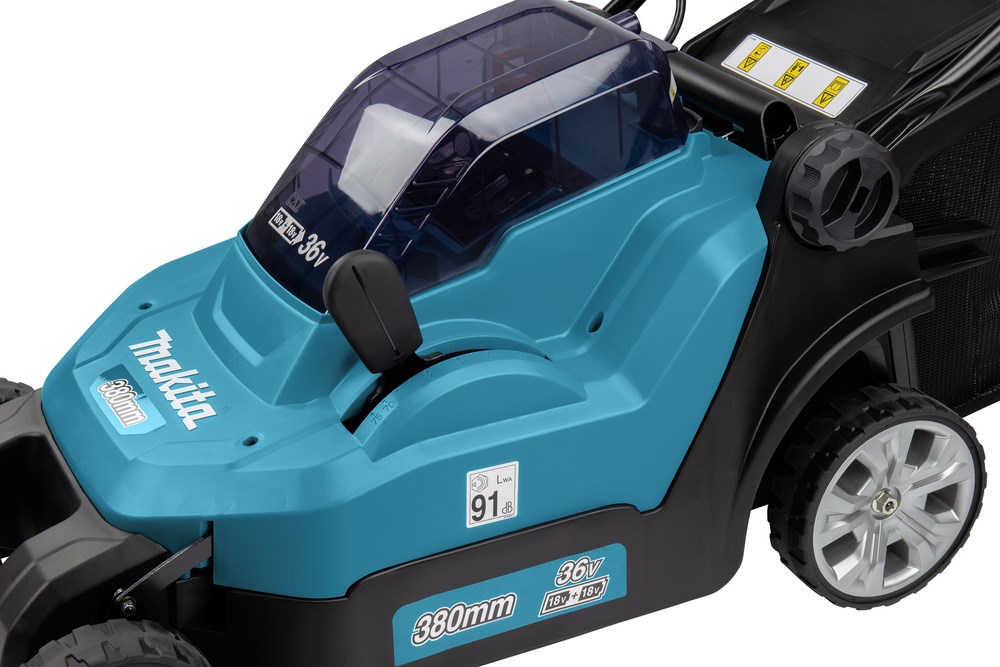 Akumulatorska kosilica MAKITA DLM382PM2 (38 cm, 2x18V, 2x 4.0Ah baterije, punjač)-4