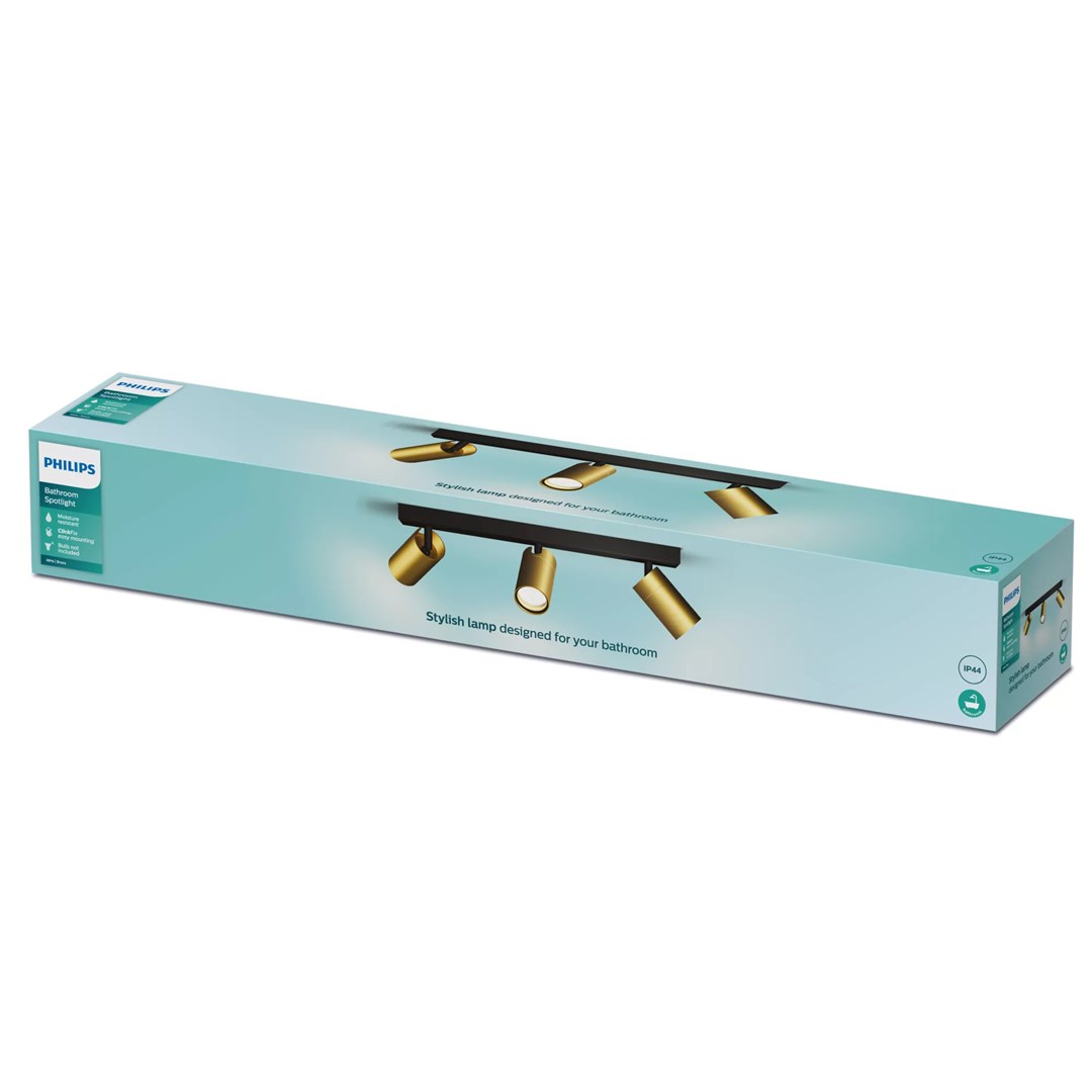 Stropna/Zidna Spot Svjetiljka PHILIPS Idris, 3x5W, 2700K, 1200lm, bijela-1
