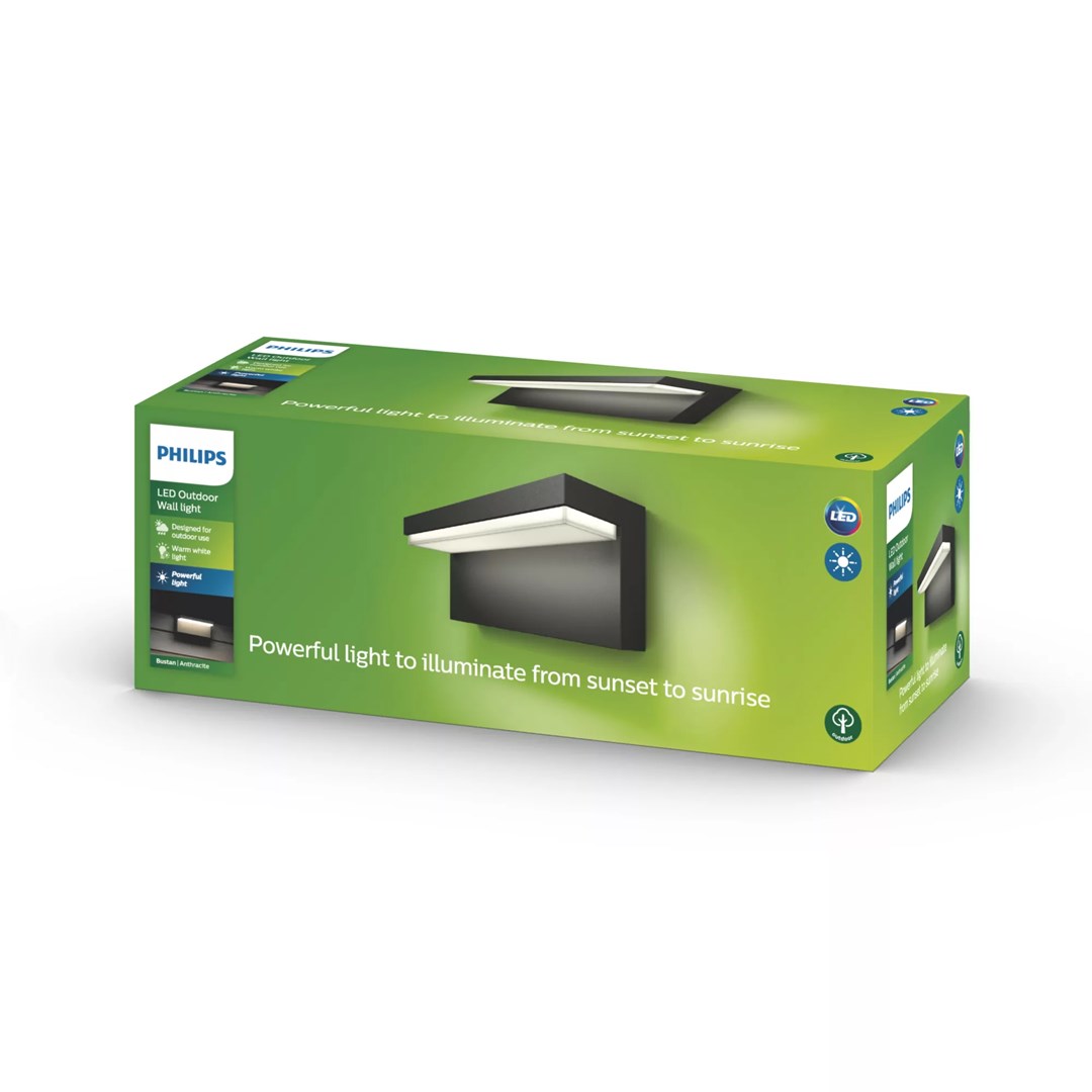 Vanjska zidna svjetiljka PHILIPS myGarden Bustan 9W LED Antracit-2