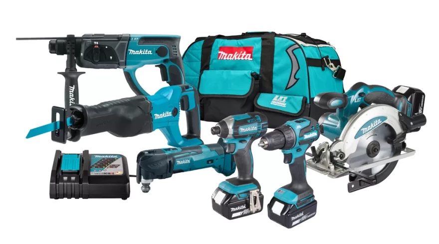 Set alata MAKITA DLX6135TX1 (18V, 6 alata, 3x 5.0 Ah baterije, punjač, torba)