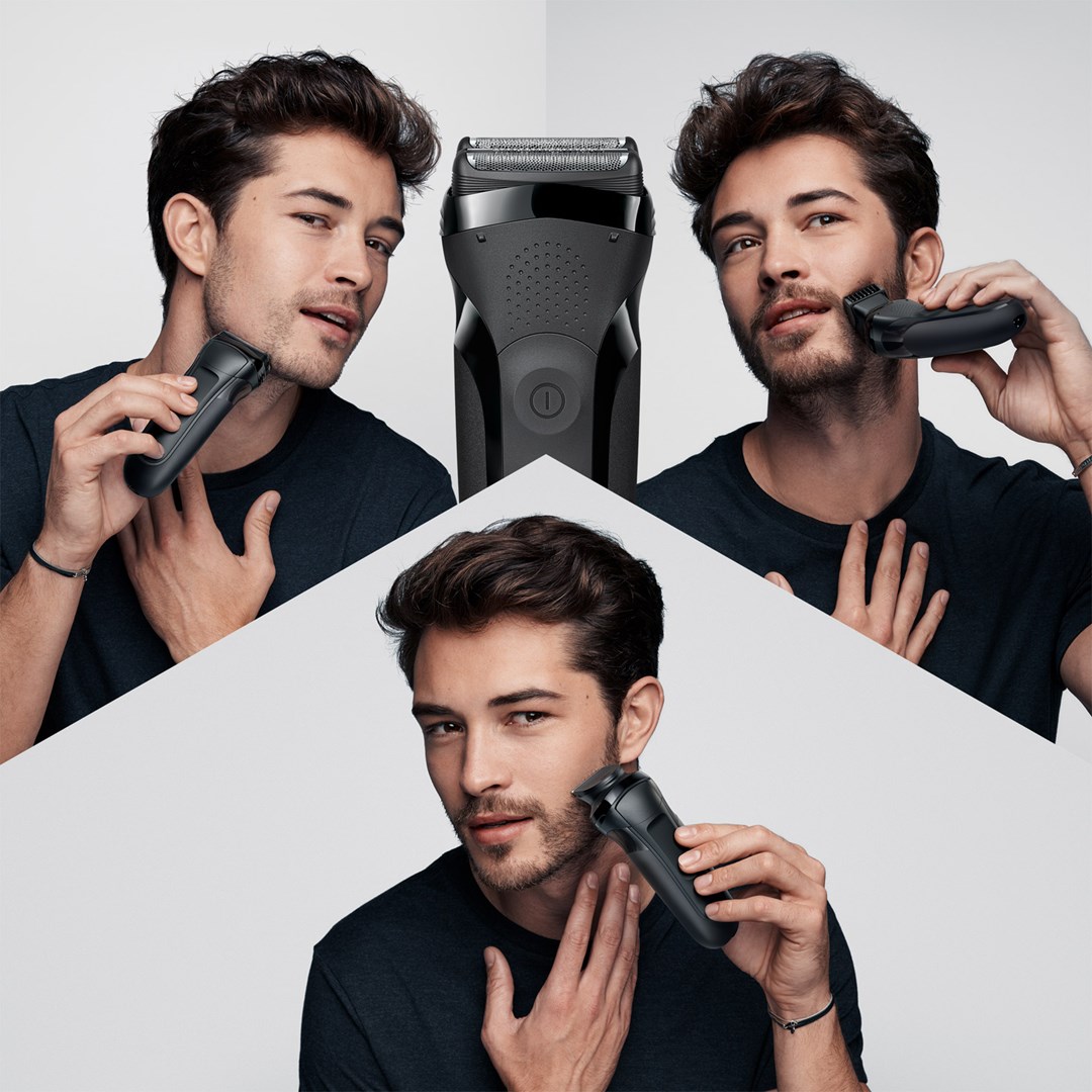 Brijaći aparat BRAUN Series 3 Shave&Style 300BT, 3-u-1, Wet & Dry, crni