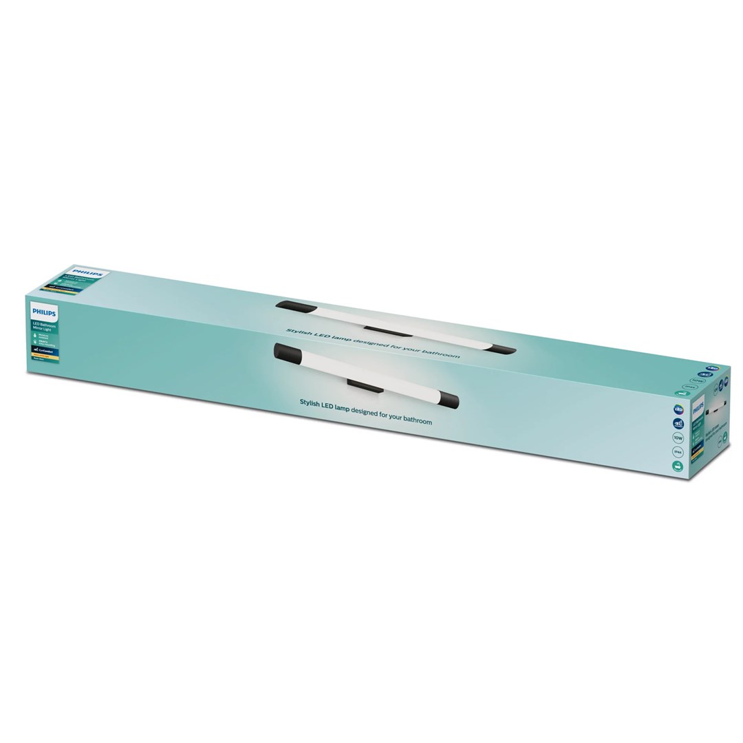 Zidna svjetiljka PHILIPS Rover, 6W, 600lm, 2700K, IP44, crna