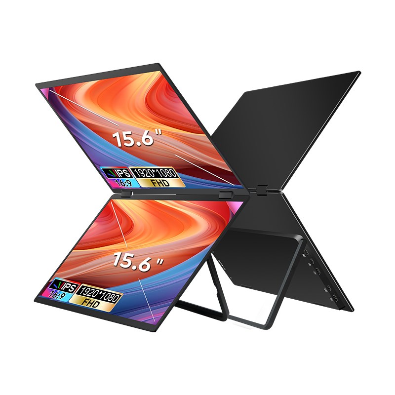 Prijenosni monitor za laptop EXTRALINK Smart Life T01 (2x 15.6" Full HD IPS)-3