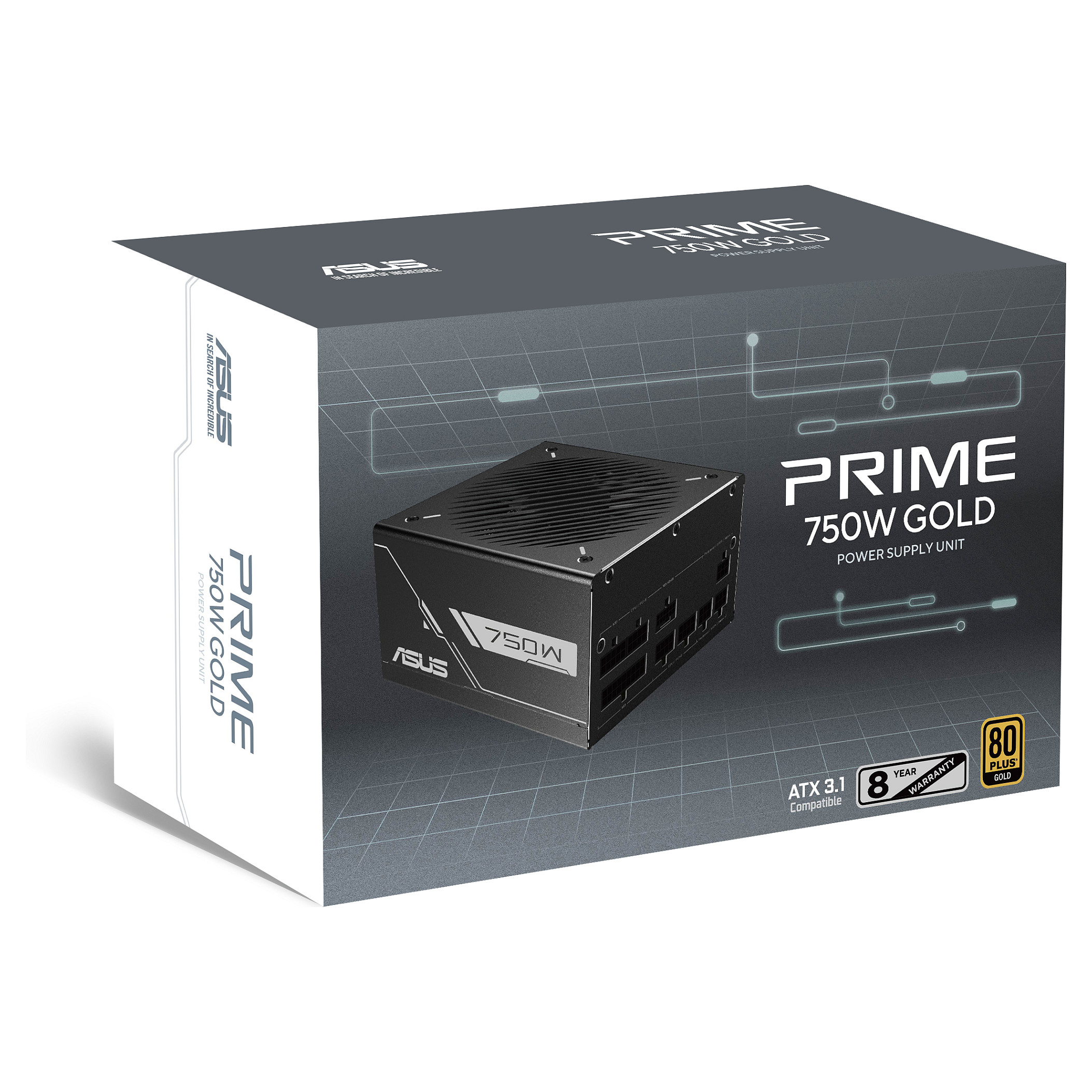 Napajanje ASUS Prime 750W Gold, 80+ Gold, ATX, modularno-2