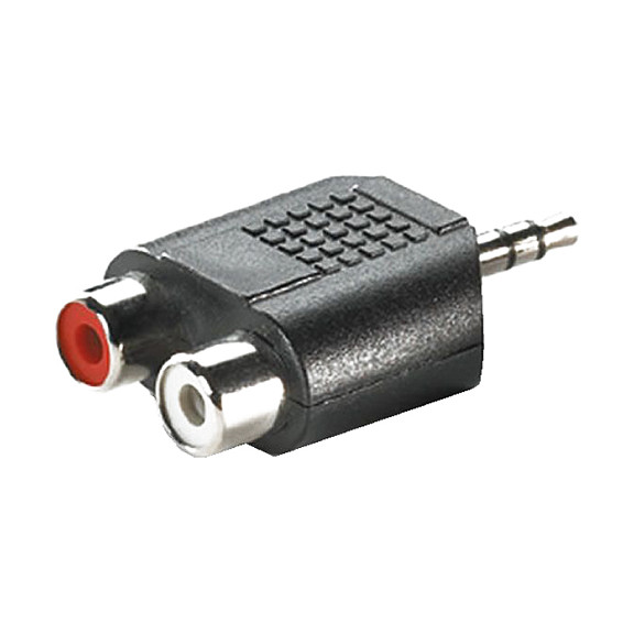 Audio adapter VALUE 3.5mm stereo na 2x RCA (činč) ženski