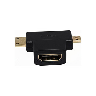 HDMI Adapter VALUE T-Adapter HDMI (Ž) na Mini HDMI (M) + Micro HDMI (M)-0