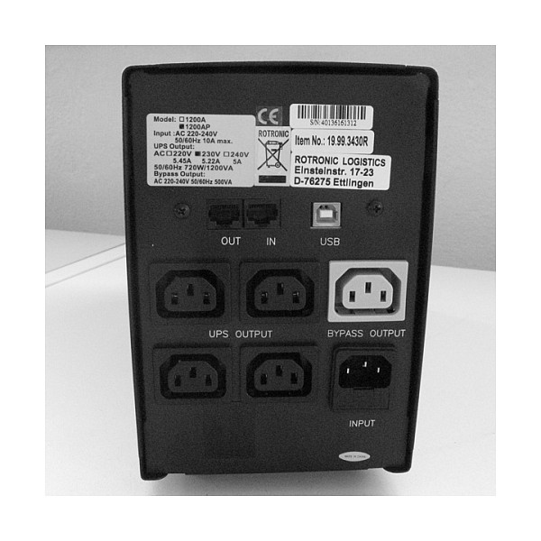 UPS VALUE Line-Interactive 1200VA / 720W, USB-0