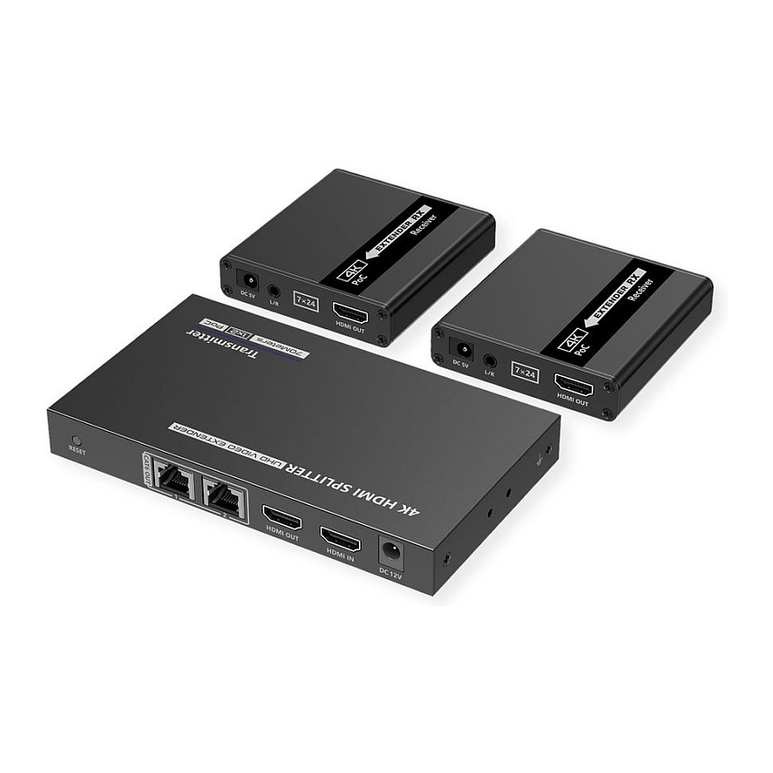 HDMI Splitter Extender VALUE, 1 na 3, do 40m-0
