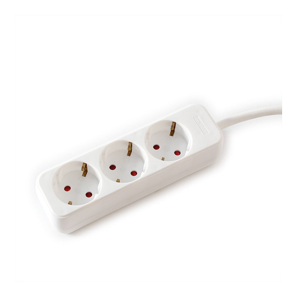 Produžni kabel VALUE, 3 utičnice, bez prekidača, 3m, bijeli-0