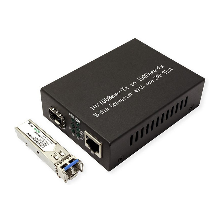 Mrežni media konverter VALUE 10/100Base-TX RJ-45 na 100Base-FX LC, Multimode-1